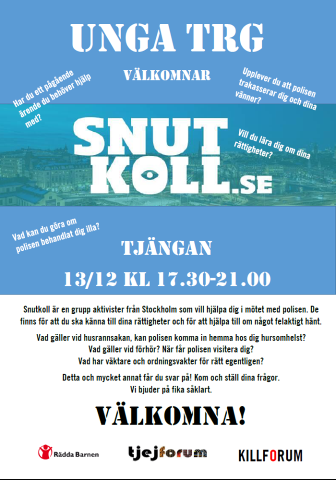 Borlänge 13/12: Snutkoll.se i Borlänge!